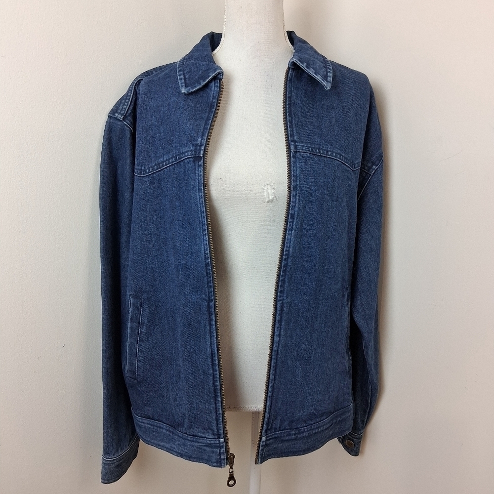 VTG Pendleton Aztec High Grade Western Wear Denim Jacket Size Large - Picture 3 of 10